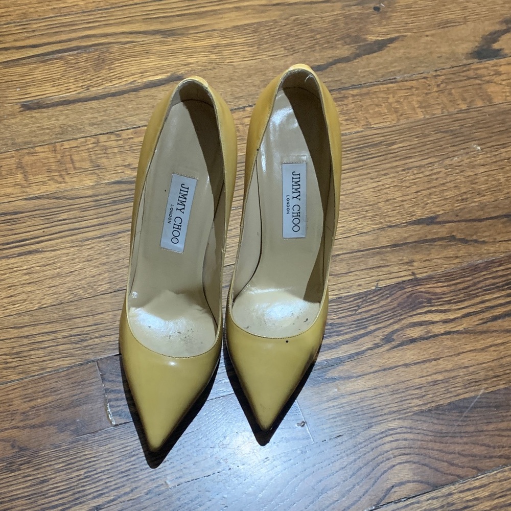 Jimmy Choo Yellow Women's Heels size 38.5 pictures are self explanatory